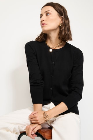 Kasjmier Vest  - Zwart