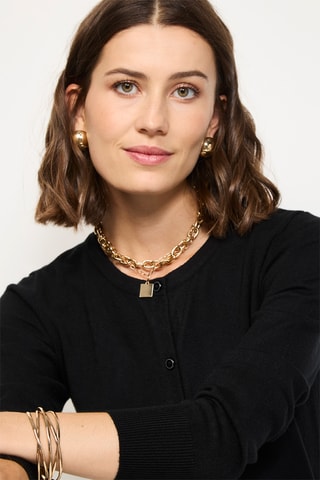 Kasjmier Vest  - Zwart