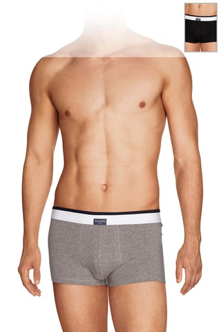 2 Boxers Gemêleerd Grijs