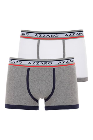 2 Boxers Gemêleerd Grijs en Wit