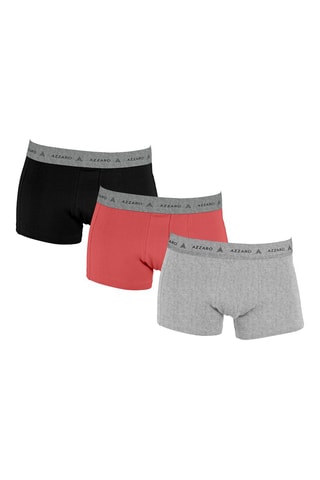 3 Boxers Rood en Grijs
