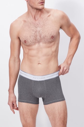 2 Boxers Donkergrijs en Marineblauw