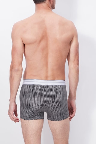 2 Boxers Donkergrijs en Marineblauw