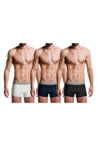 3 Boxers Wit en Zwart