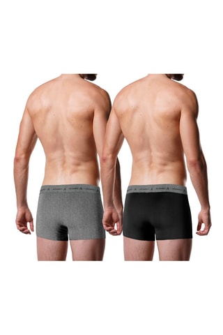 2 Boxers Grijs en Zwart