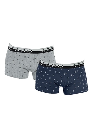 2 Boxers Marineblauw en Grijs
