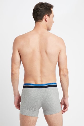 3 Boxers Marineblauw, grijs en zwart