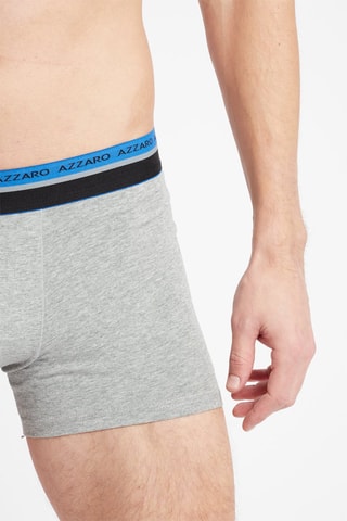 3 Boxers Marineblauw, grijs en zwart