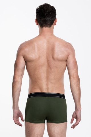 2 Boxers Zwart en Kaki