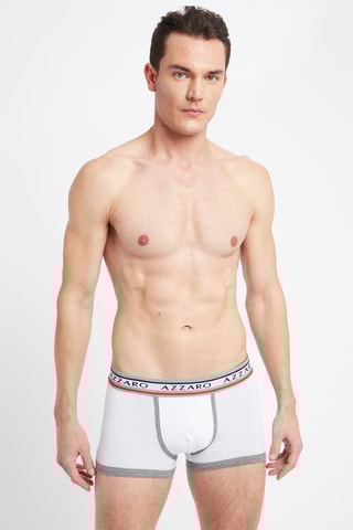 3 Boxers Gemêleerd Grijs en Marineblauw