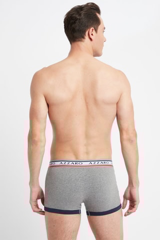 3 Boxers Gemêleerd Grijs en Marineblauw