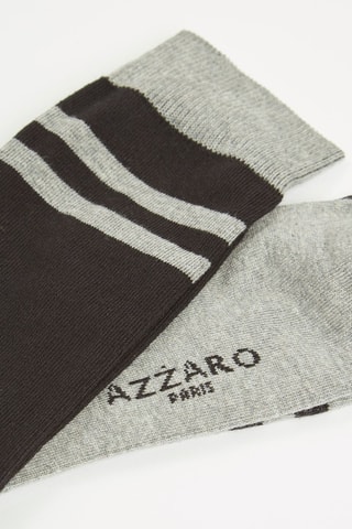 6 Paar Sokken Zwart en Grijs