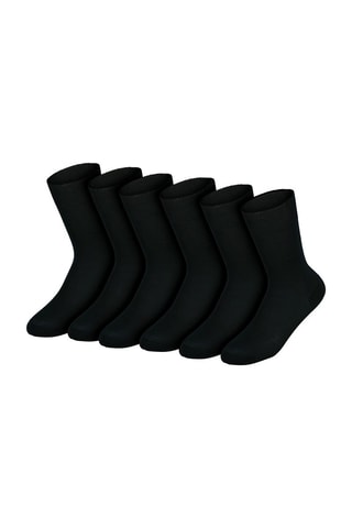 6 Paar Sokken Zwart
