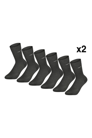 12 Paar Sokken Donkergrijs