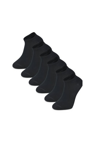 6 Paar Enkelsokken Zwart