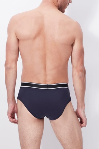 3 Slips Zwart en Marineblauw