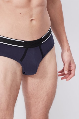 3 Slips Zwart en Marineblauw