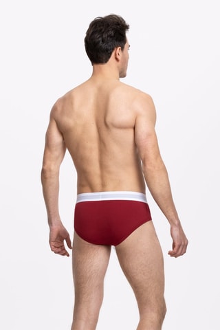 3 Slips Austin Marineblauw, bordeauxrood en zwart