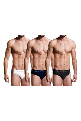 3 Slips Wit, zwart en marineblauw