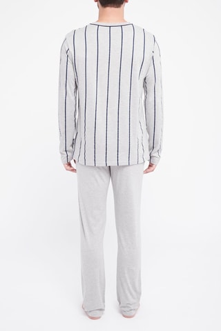 Pyjama Gemêleerd Grijs en Marineblauw