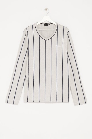 Pyjama Gemêleerd Grijs en Marineblauw