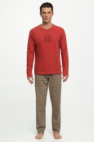 Pyjama Praga - Rood en Beige