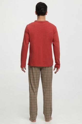 Pyjama Praga - Rood en Beige
