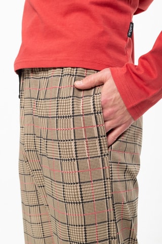 Pyjama Praga - Rood en Beige