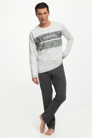 Pyjama Roma - Grijs en Wit