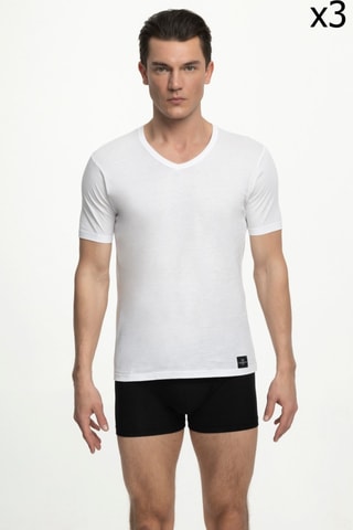 3 T-shirts Wit