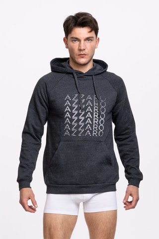 Sweater met Capuchon Grijs en Wit