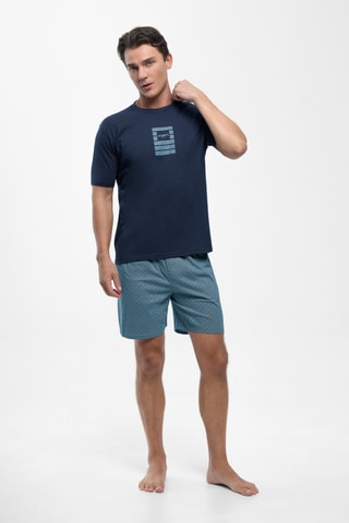 Pyjama - Marineblauw en Blauw