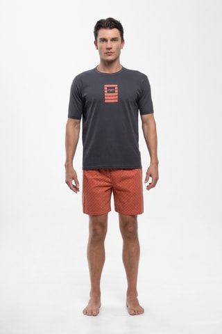 Pyjama - Grijs en Oranje