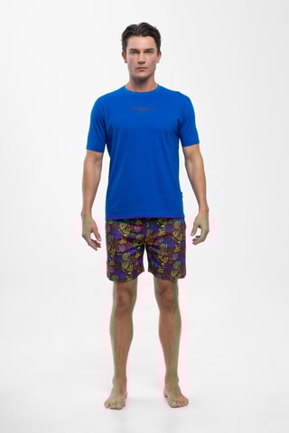 Pyjama - Blauw en Multicolor