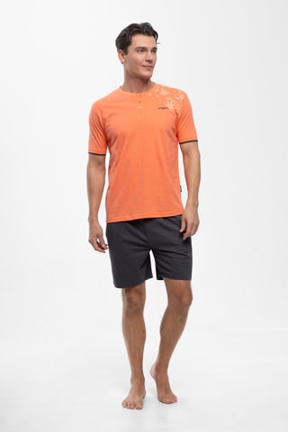 Pyjama - Koraalrood en Zwart