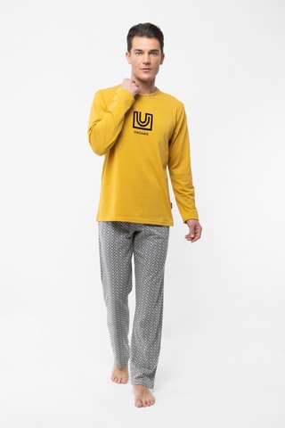 Pyjama - Geel en Grijs