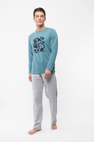 Pyjama - Blauw en Grijs