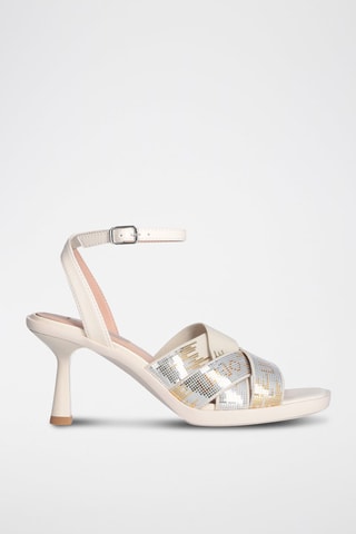 Sandales à talons Adele - Ecru