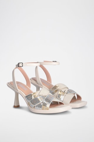 Sandales à talons Adele - Ecru