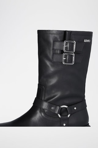 Bottes en cuir de taureau Rumi - Noir