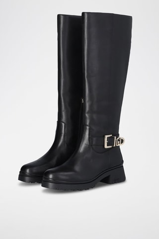 Bottes en cuir de taureau New Nancy - Noir