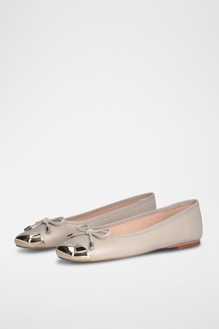 Ballerines en cuir de mouton Dafne - Taupe
