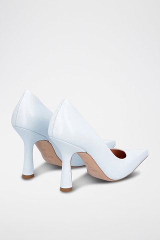 Escarpins en cuir de chèvre et cuir de bélier Pointy - Blanc - Léonie Hanne x Liu Jo