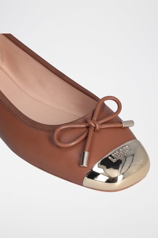 Ballerines en cuir Dafne - Marron