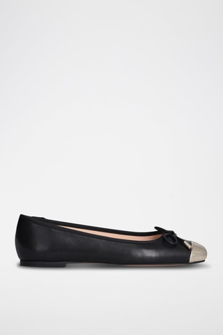 Ballerines en cuir Dafne - Noir