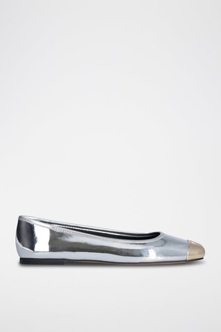 Ballerines en cuir Dafne - Argenté