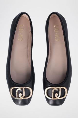 Ballerines en cuir de mouton Dafne - Noir