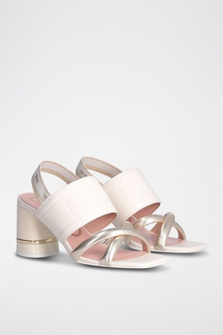 Mules à talons Nice - Ecru