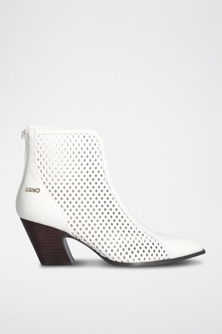 Bottines en cuir de chèvre Belinda - Blanc