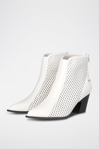 Bottines en cuir de chèvre Belinda - Blanc